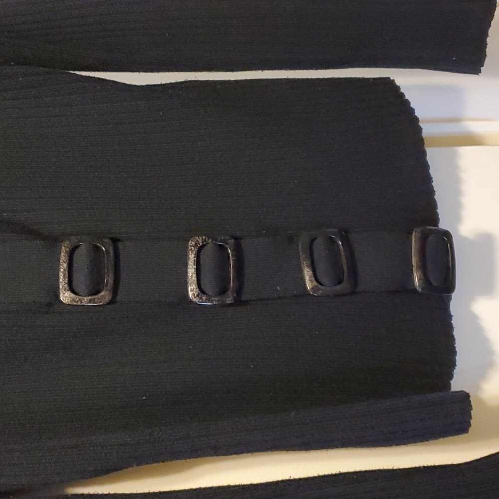 Black Ribbed Sweater - Picture 2 of 3